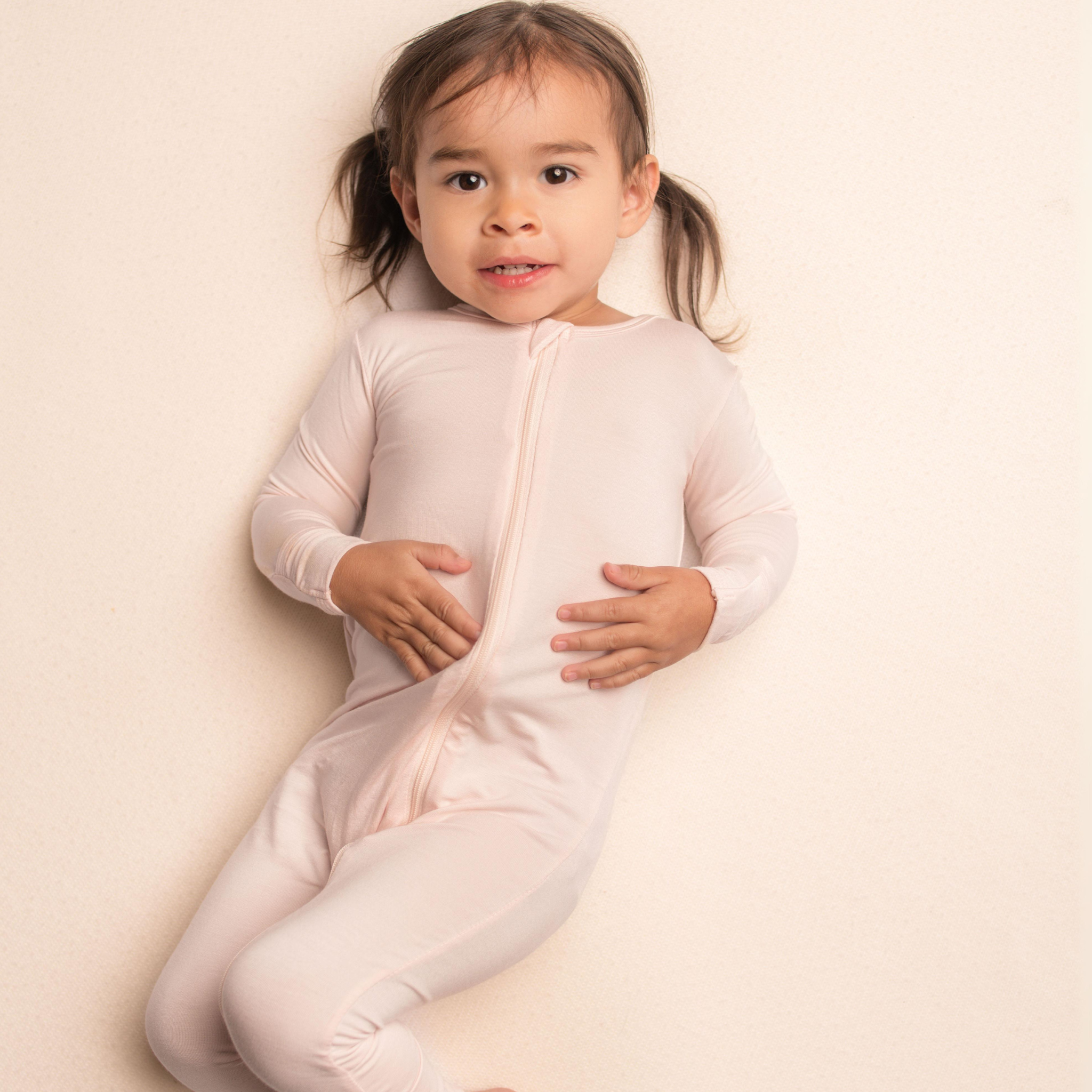 Baby Bamboo Onesie - Cloud Pink - Bambino Azizo