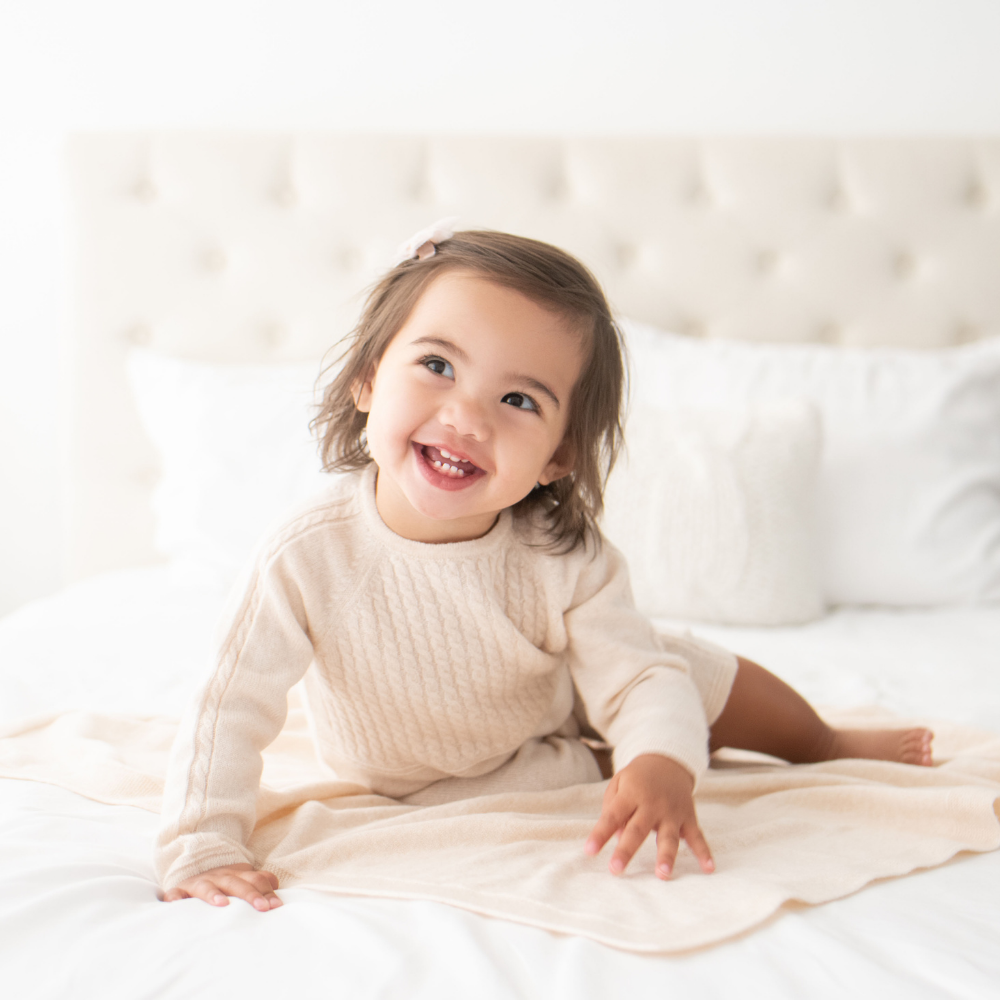 Luxury Cashmere Onesie - Naturale - Bambino Azizo