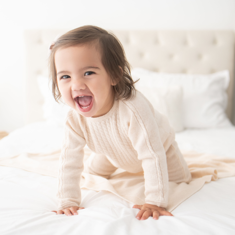 Luxury Cashmere Onesie - Naturale - Bambino Azizo