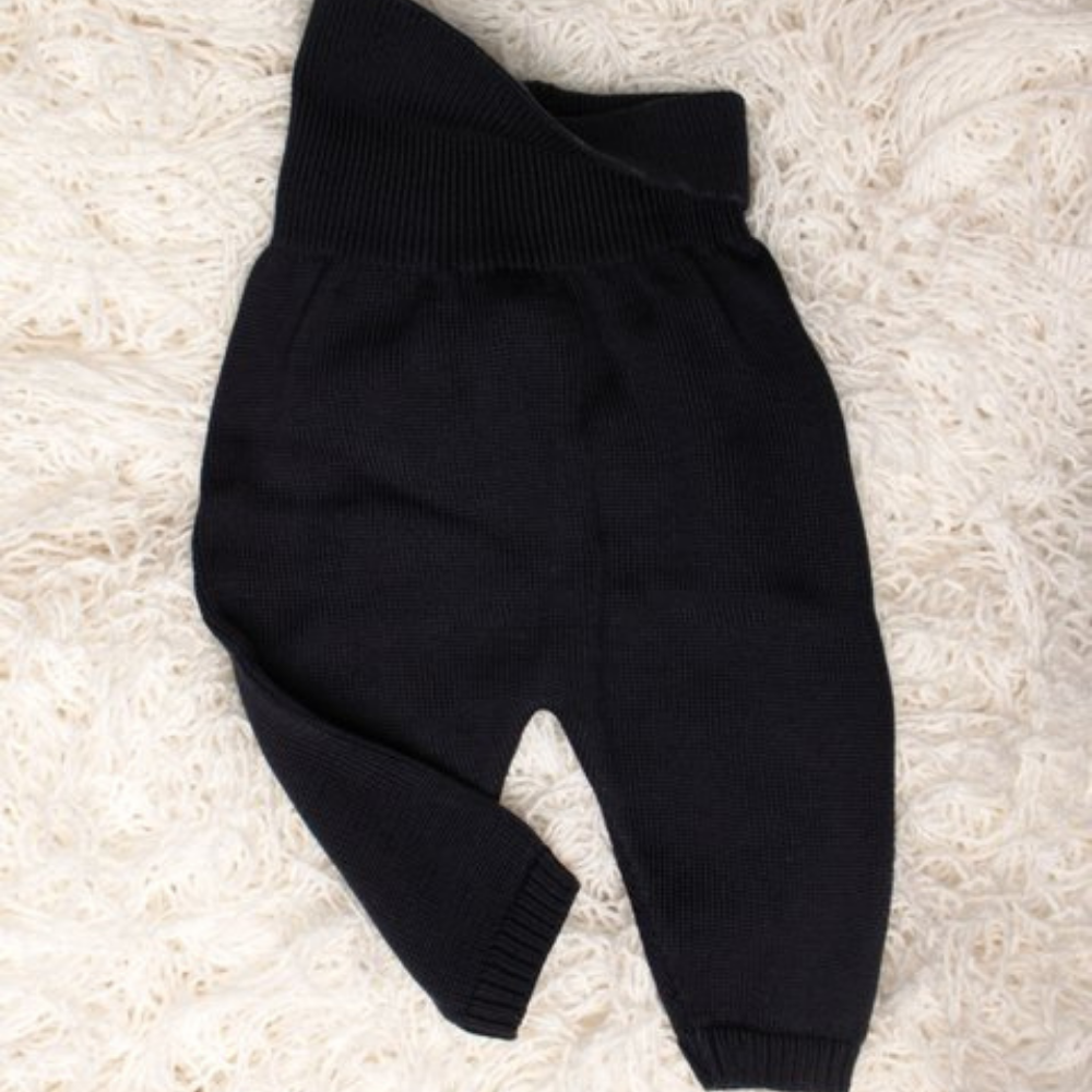Pure Eucalyptus Baby Trousers - Midnight Blue - Bambino Azizo
