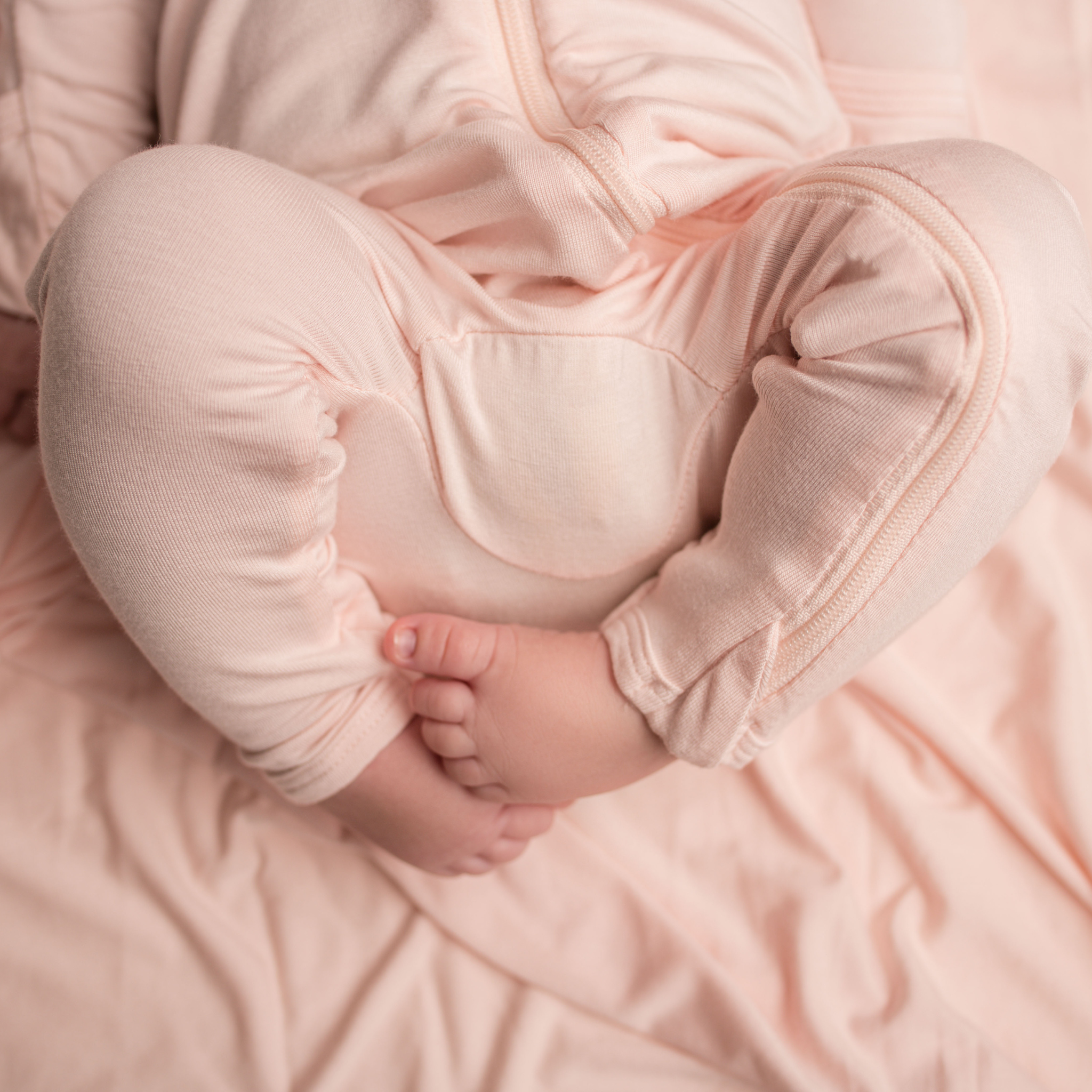 Baby Bamboo Onesie - Cloud Pink - Bambino Azizo
