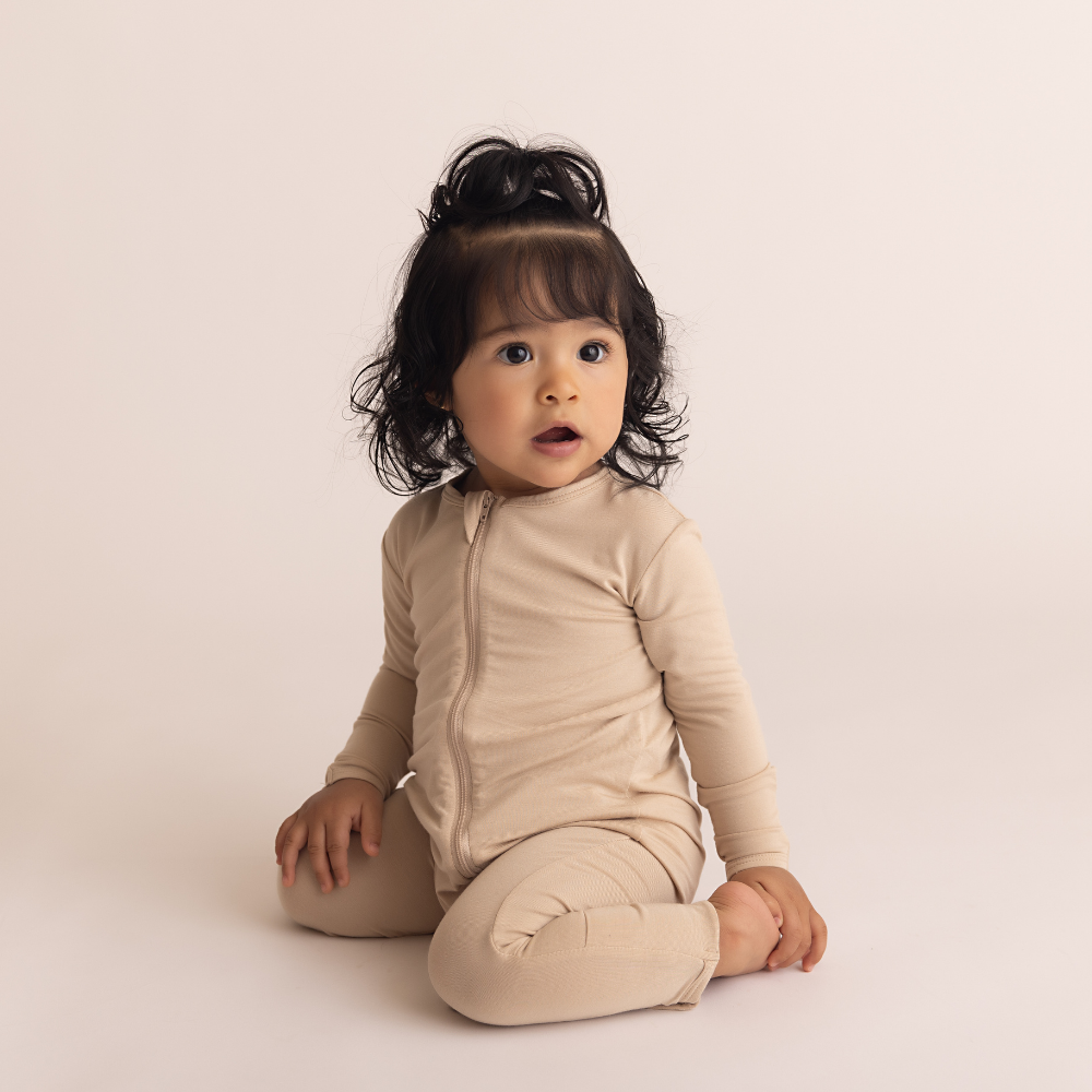 Baby Bamboo Onesie - Desert Sand - Bambino Azizo