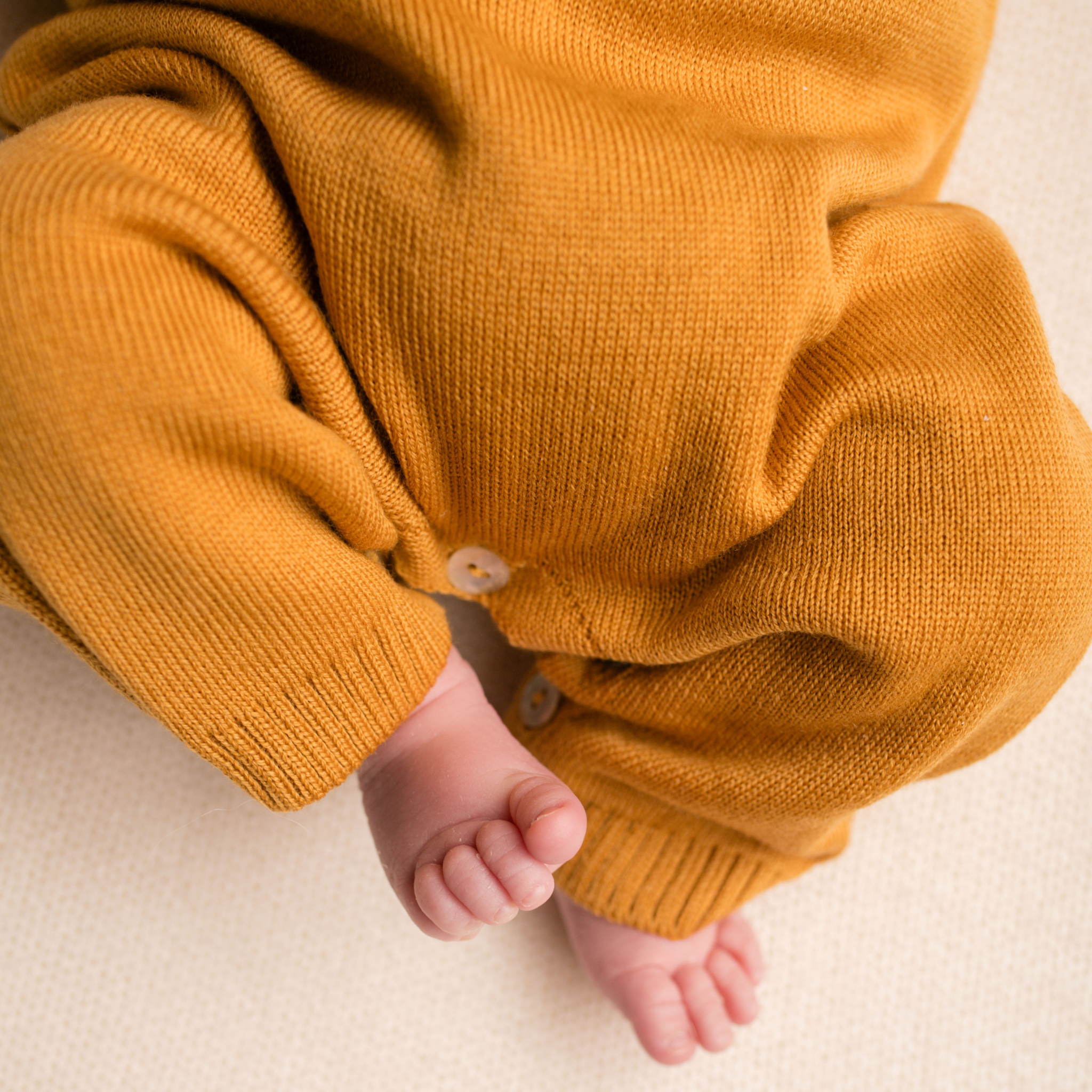 Virgin Merino Wool Squirrel Onesie - Honey - Bambino Azizo