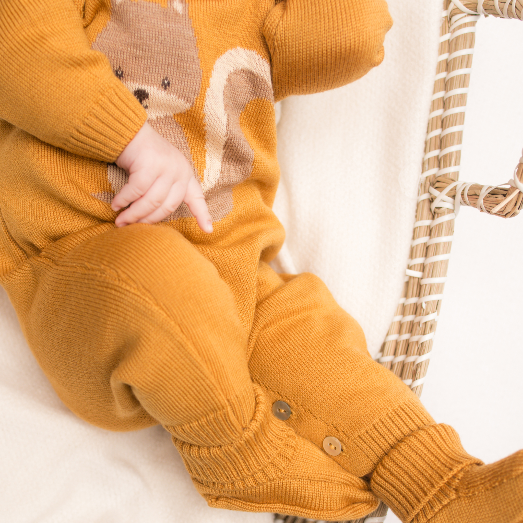 Virgin Merino Wool Booties - Honey - Bambino Azizo