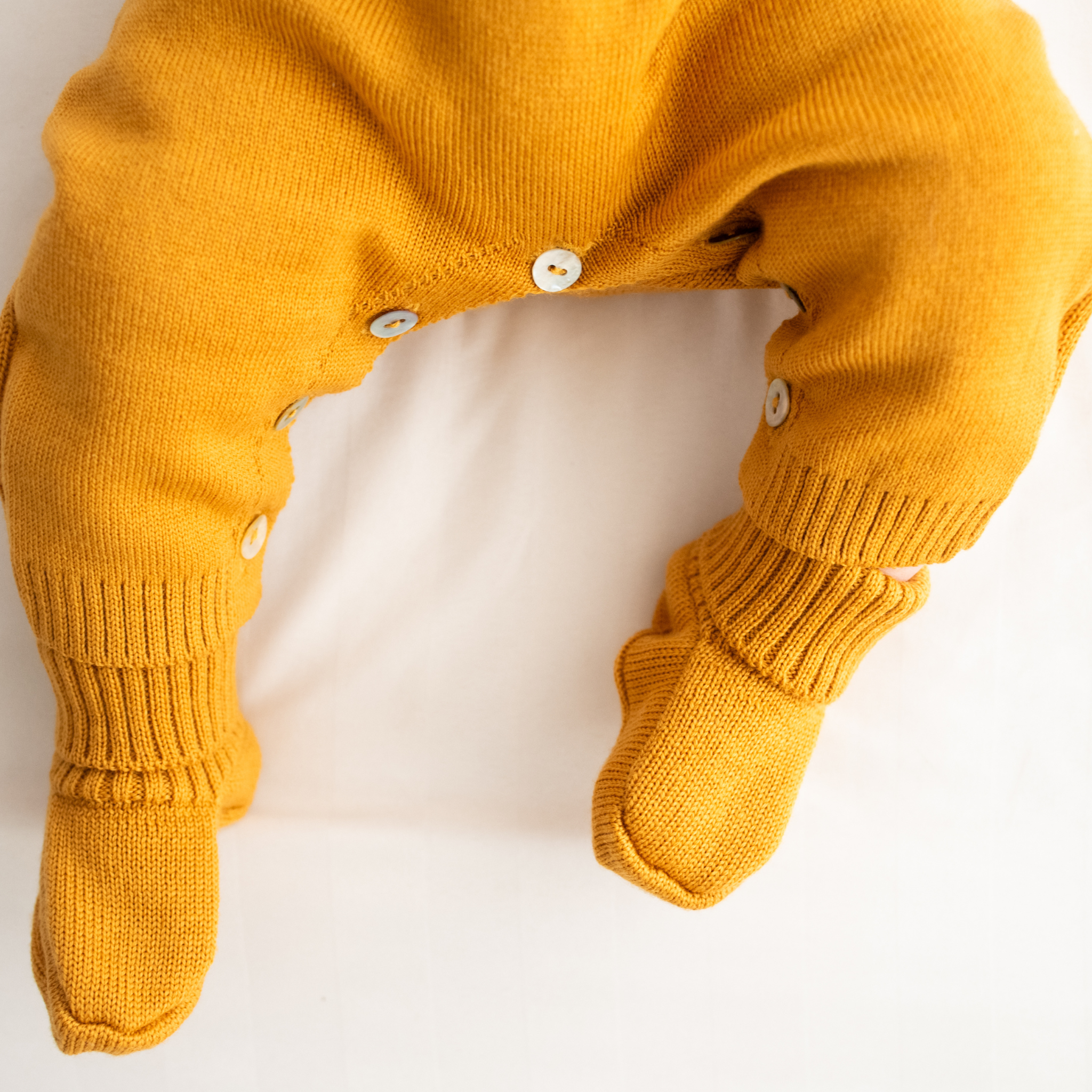 Virgin Merino Wool Booties - Honey - Bambino Azizo