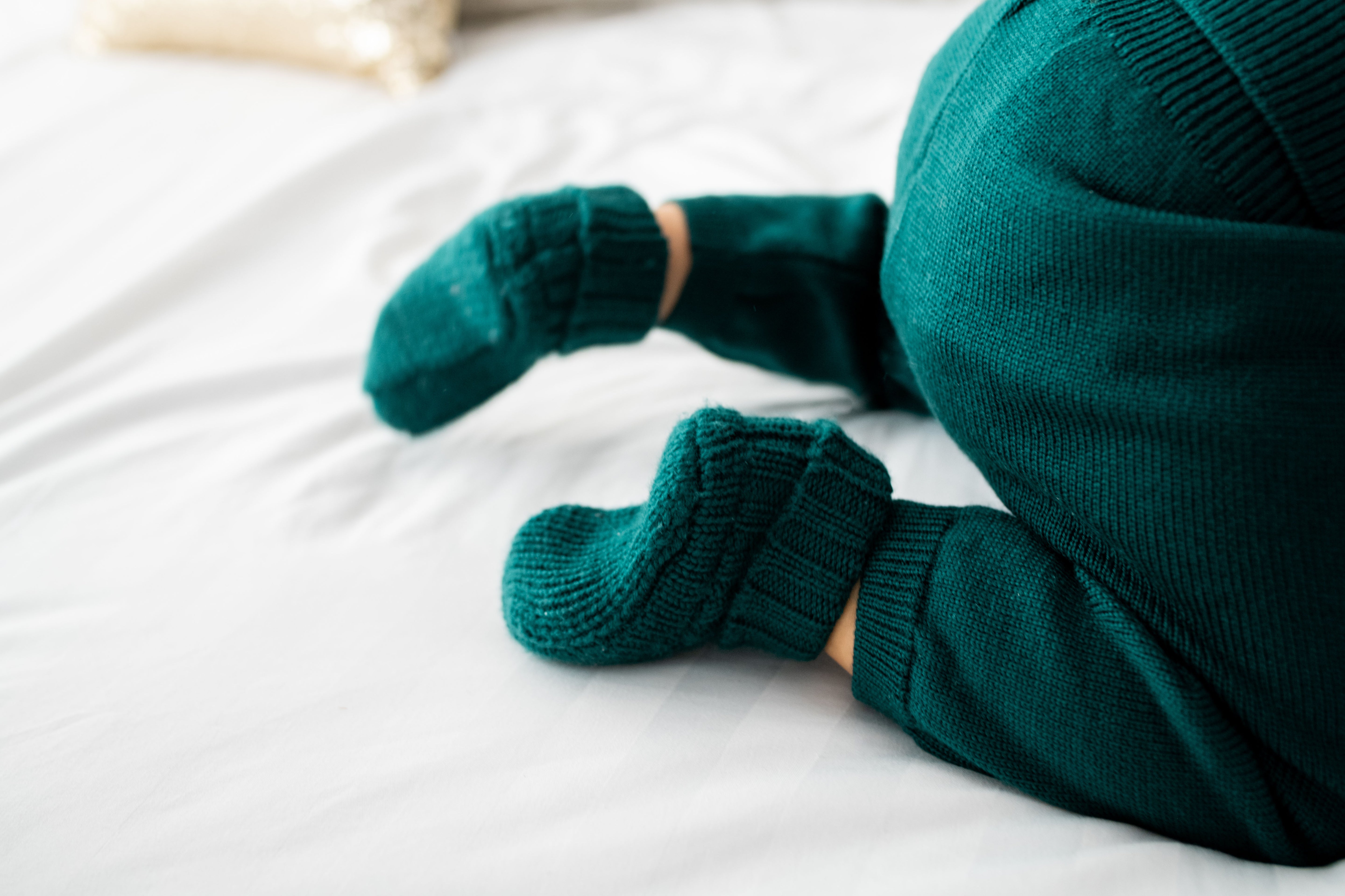 Virgin Merino Wool Trousers - Evergreen