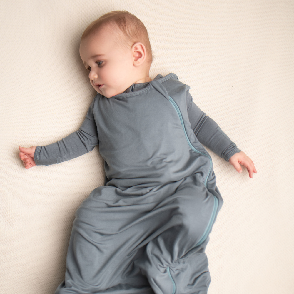 Double Layer Sleep Sack - Stone Blue - Bambino Azizo