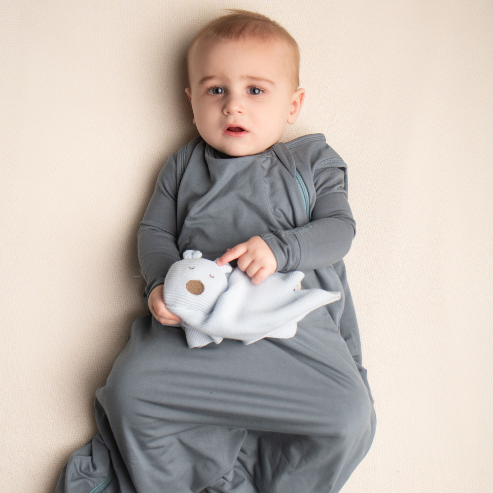 Double Layer Sleep Sack - Stone Blue - Bambino Azizo