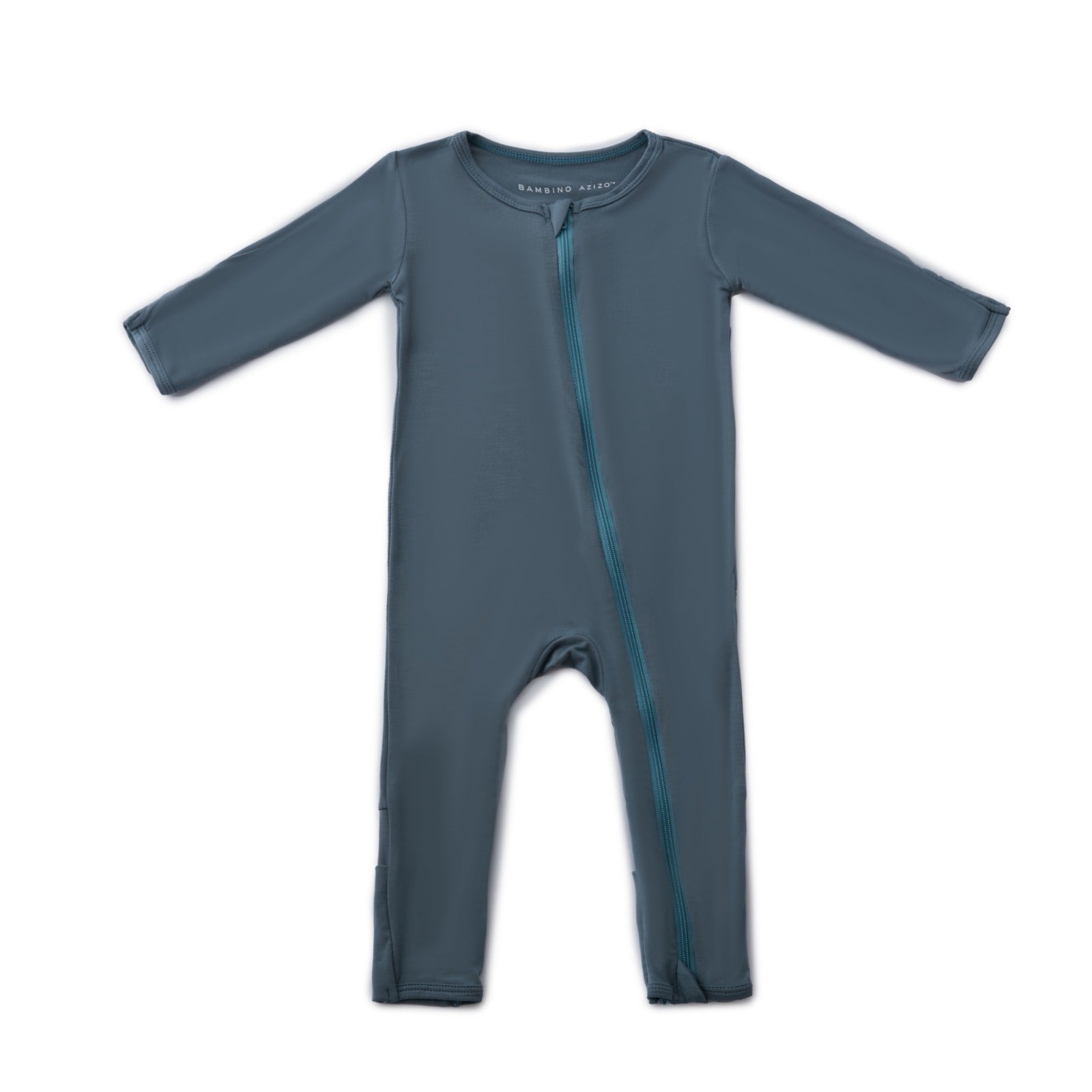 Baby Bamboo Onesie - Stone Blue - Bambino Azizo